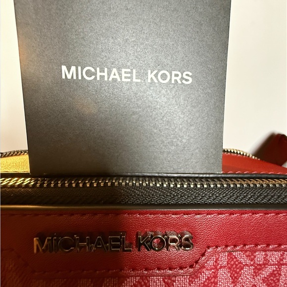 Michael Kors Cherry Double Zip Crossbody Bag - Picture 5 of 7
